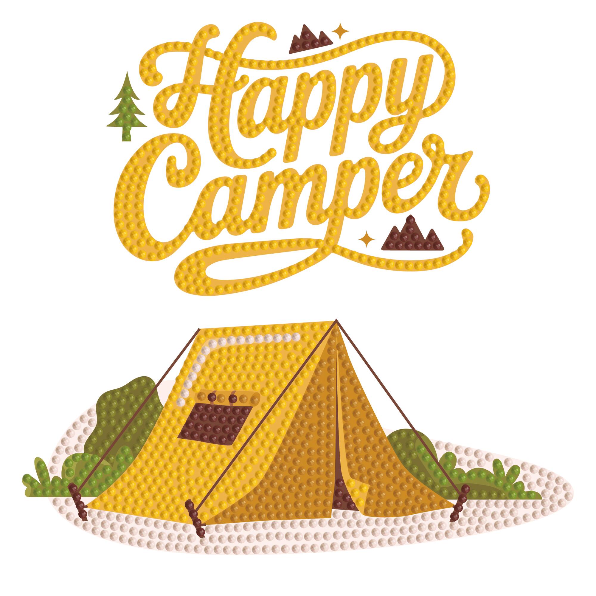 Diamond Dotz® Happy Camper Iron-On 'n' Dot Kit